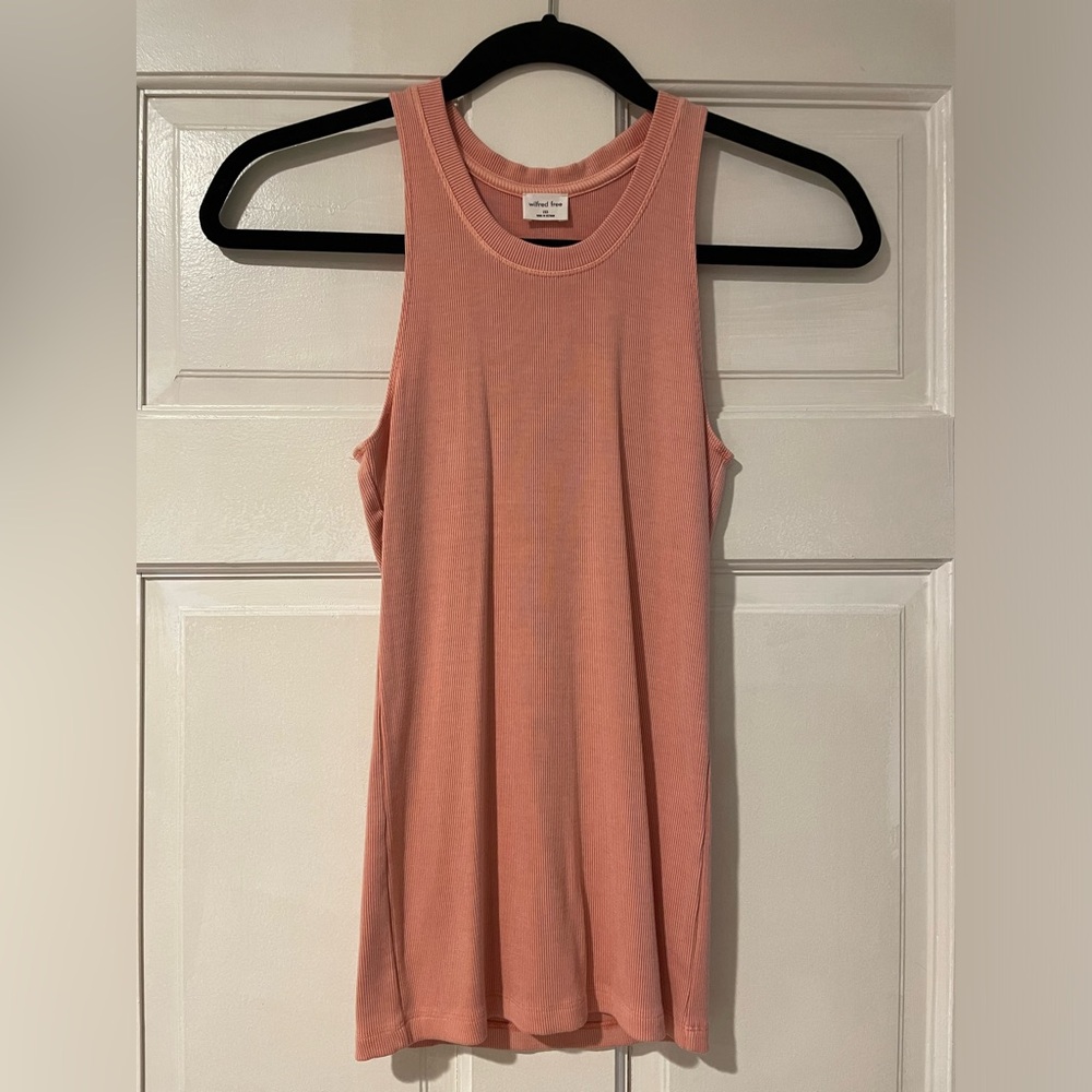 Aritzia Wilfred Peach Tank Top